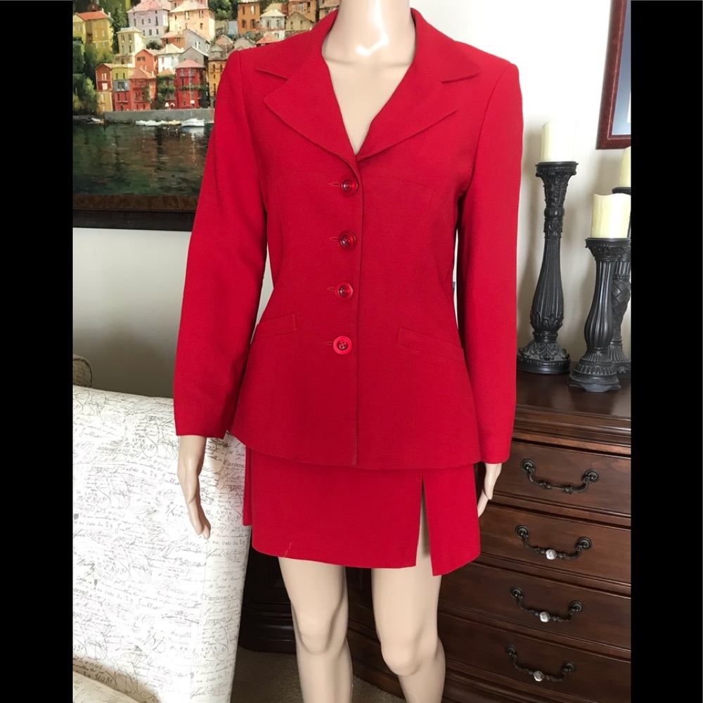 Bebe blazer and skirt.